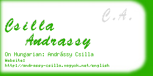 csilla andrassy business card